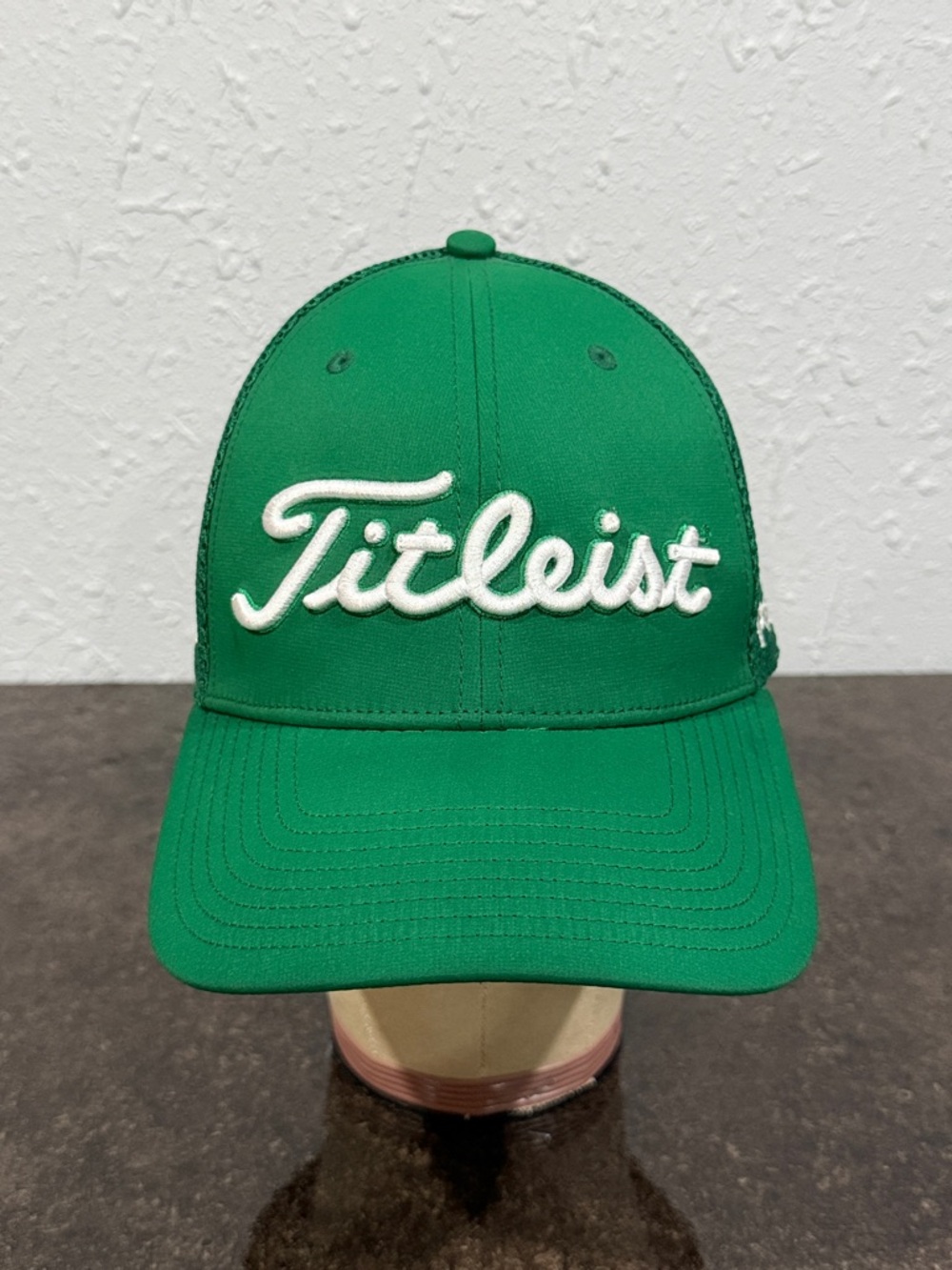 Titleist Tour Performance Mesh Golf SnapBack Hat Emerald Green